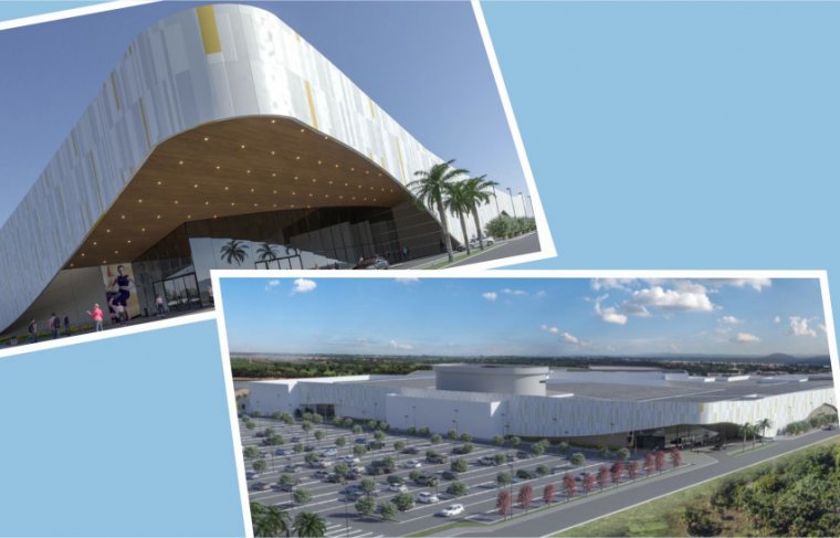 Lago Center Shopping previsto para inaugurar em 2023 - Foto: Divulgação  / Efeito: Cícera Maria 