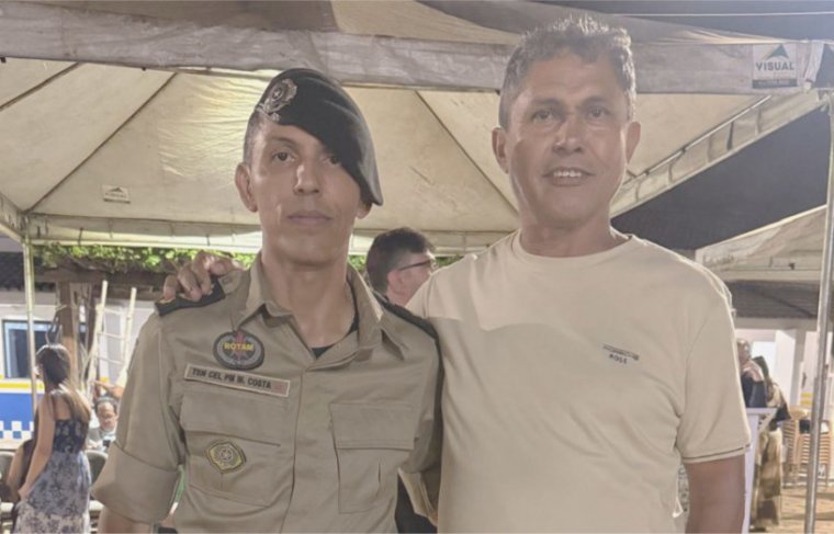 Com o tio Claudenor Costa Foto: Álbum de família 