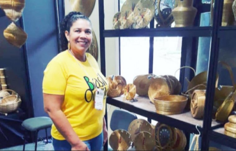 Maria Bonfim Moreira de Souza, artesã, presidente da Associação de Artesãos do Tocantins  