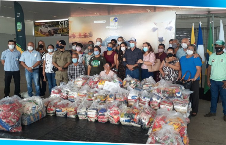 Sindicato Rural de Araguaína distribui 7 toneladas de alimentos - Foto: Cícera Maria // Efeito: Cícera Maria