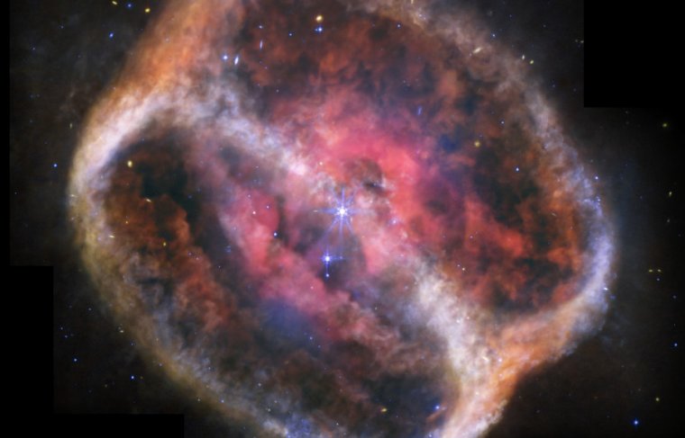 NASA, ESA, CSA, STScI, Michael Ressler (NASA-JPL), David Jones (IAC); processamento de imagem_ Alyssa Pagan (STScI)_Nebulosa da Bola de Cristal_2023_2025 Alyssa Pagan 