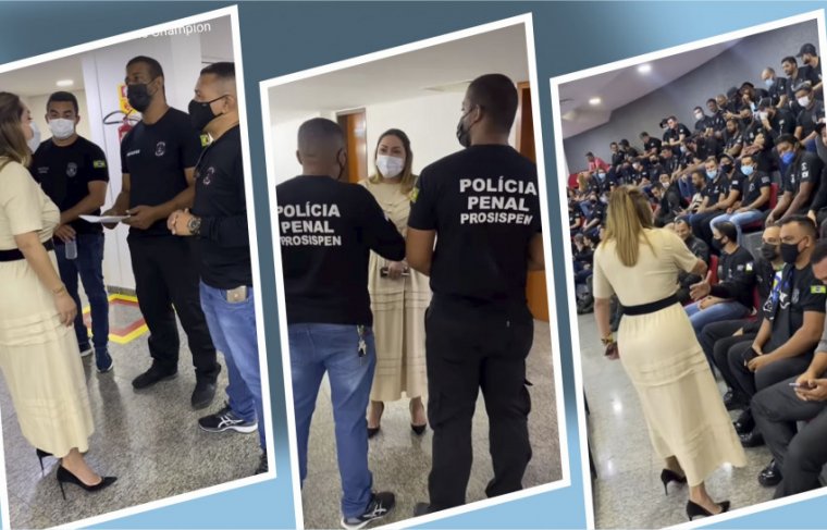 Deputada estadual Luana Ribeiro na sessão que aprovou o Plano de Cargos, Carreira e Subsídio (PCCS) dos policiais penais. C - Foto: Reprodução / Efeitos: Cícera Maria