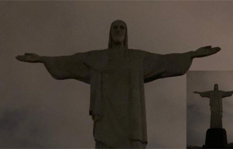  Foto: reprodução / Santuário Cristo Redentor Montagem: CCMNC