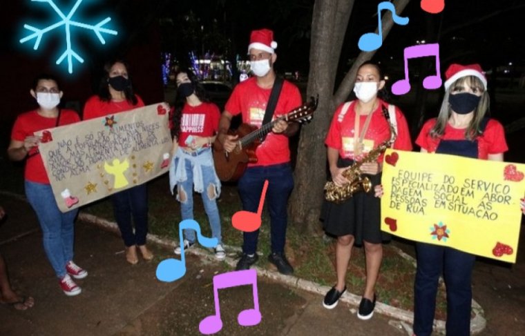 Primeira edição Natal de Rua CREAS e Prefeitura de Araguaína -  Foto: Reprodução 