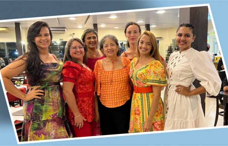 Denize Ferreira (esq. p/ dir.), Sandra Pereira, Mayane Fernandes, Iracema Moraes, Poliana Assunção, Cleonete Soares e Dayane França - Foto: Cícera Maria / Efeitos: Cícera Maria