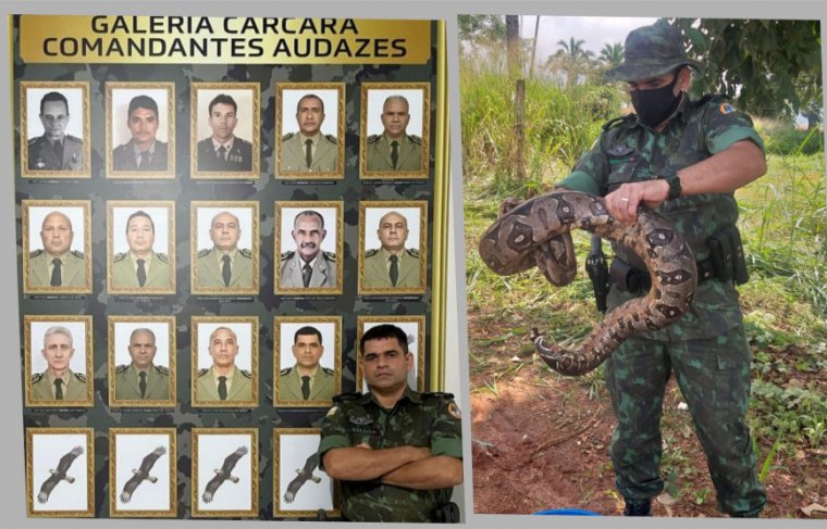 o ex-comandante Batalhão Ambiental, em Araguaína, Tenente Coronel Dernivaldo da Costa Tirello,  Álbum de Familia // Efeito: Cícera Maria