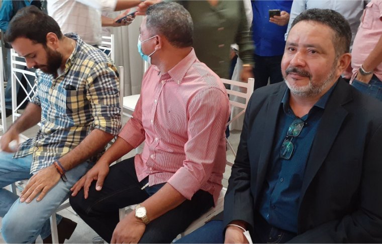 Vereadores de Araguaína, Jorge Carneiro, Edimar Leandro e Tiago Costa Cunha - Cícera Maria -