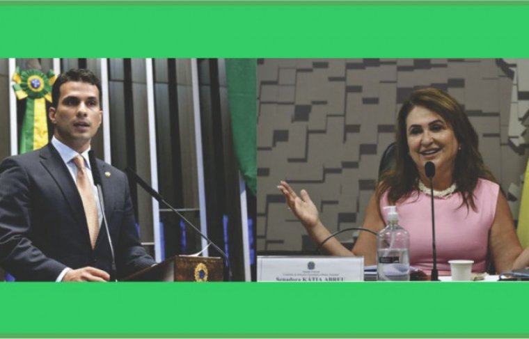 Mãe e filho. Senadora Kátia Abreu e Senador Irajá Abreu - Crédito: Reprodução internet
