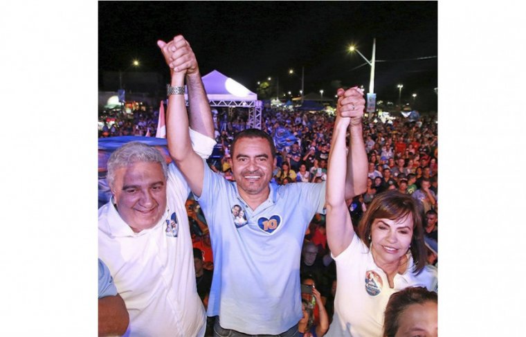 Vice, Laurez Moreira, Governador Wanderlei e a senadora eleita Dorinha Seabra 