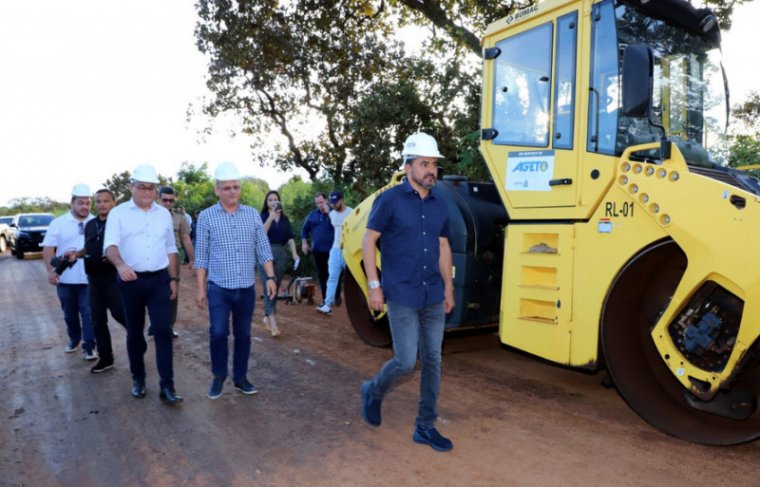 Governador Wanderlei Barbosa vistoria obras de infraestrutura 