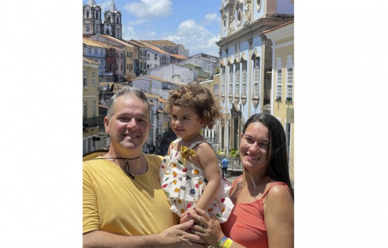 Gleyciane, Ricardo Camolesi e Maria Luíza Foto: Reprodução 