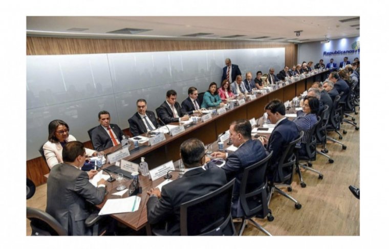 Reunião do Republicanos em Brasília Foto: Reprodução 