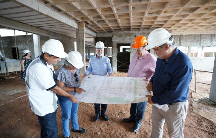 Presidente do TJTO visita obra do novo prédio da Comarca de Gurupi Foto: Rondinelli Ribeiro /TJTO