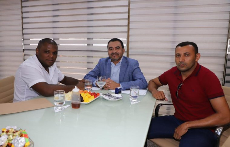 Governador Wanderlei Barbosa e prefeito de Lagoa do Tocantins, Leandro Fernandes Soares Ascom TO