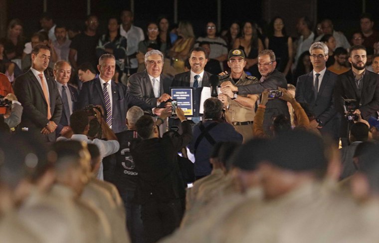 Governador Wanderlei Barbosa na formatura de novos Policiais do Tocantins 