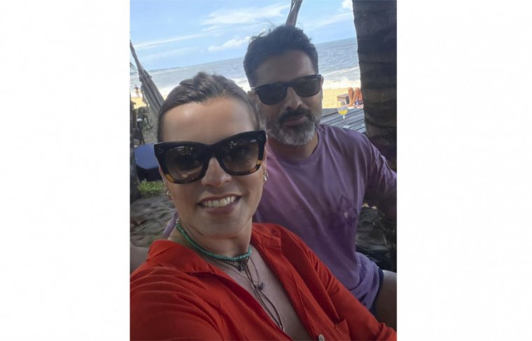 Deputada estadual Claudia Lelis e o marido Marcelo Lelis ( 