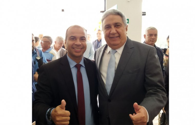 deputado federal  Filipe Martins e o vice-governador Laurez Moreira Foto: CCMNC