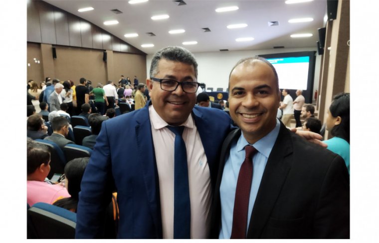 Vereador Folha e o deputado federal  Filipe Martins Foto: CCMNC