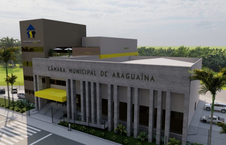 Sede da Câmara Municipal de Araguaína Foto: Arquitetos Aline Emídio e Mikael Alan