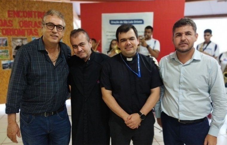Esq. p/ dir. - Dr. Henrique Furtado, Carlinhos (colaborador HDO), pe. Bruno Oliveira (diretor presidente HDO)  e Osvair Cunha (superintende executivo). Foto: CCMNC