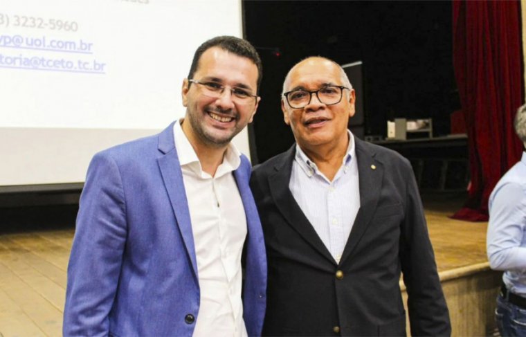 Presidente da Câmara Municipal de Araguaína vereador Marcos Duarte e Wagner Praxedes 