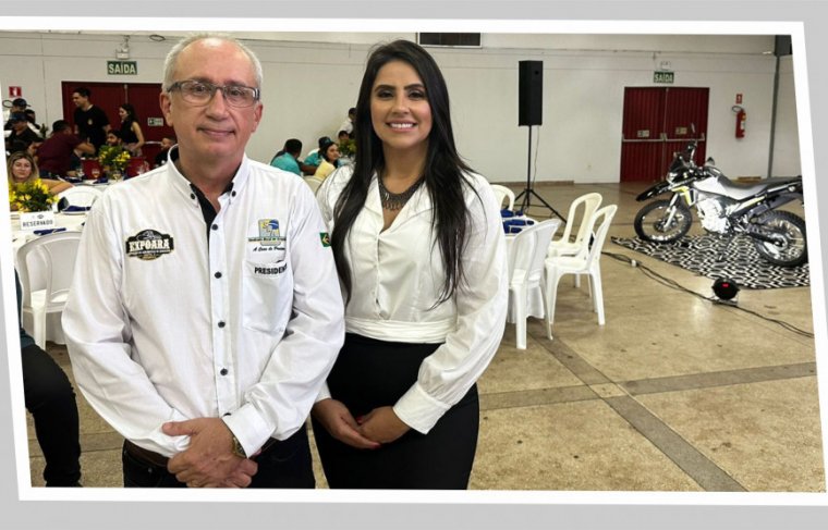 Presidente SRA Wagner Borges e a gerente Sebrae Araguaína Maikellen Carvalho 