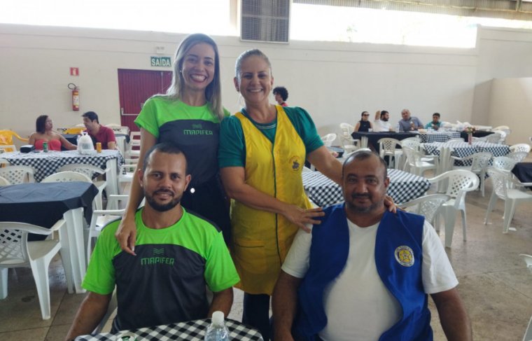 Vania, Estevão Santos, Viviam e Alair Negreiros Foto: CCMNC