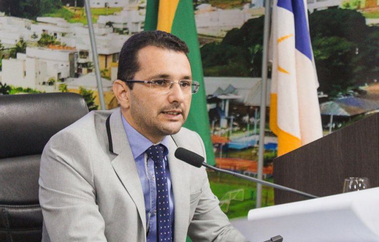 Presidente da Câmara Municipal de Araguaína, vereador, Marcos Duarte Foto: Ascom CMARN