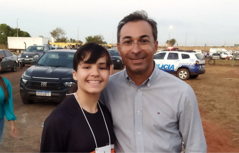 Maryana Lira e o prefeito de Araguaína Wagner Rodrigues 