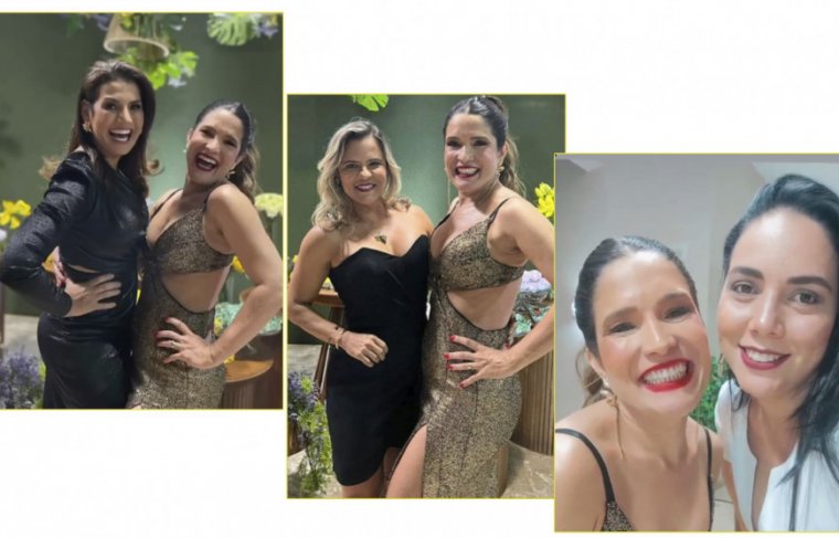 Alda Vanessa com Taitiane Mesquita (esq. p/ dir.), Suzeli Mozan e Adriana Silveira 