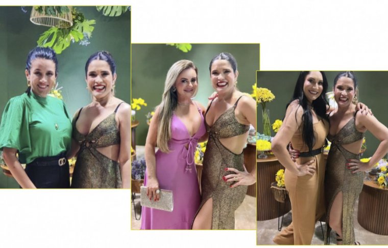Alda Vanessa com Iracyelle Ferreira (esq. p/ dir.), Aline Rodrigues e Aline coelho. 