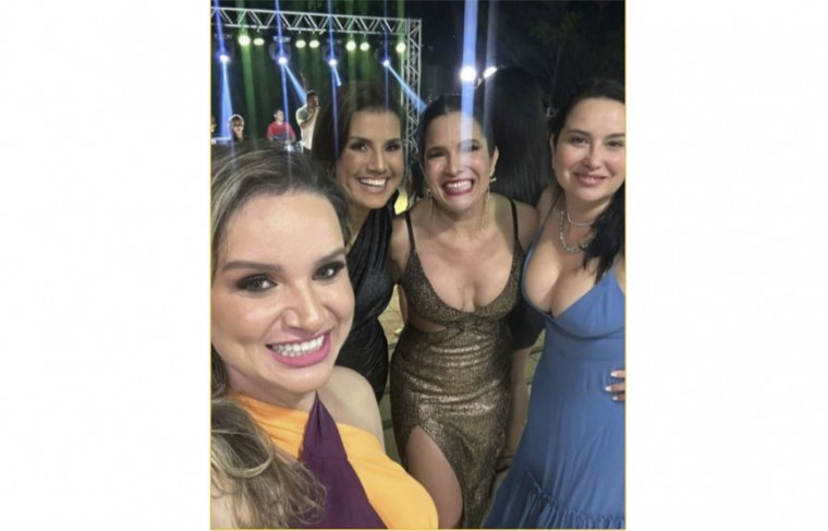 Monica Veroneze ( esq. p/ dir.), Tatiana Remor, Alda e Juliana Gundim 