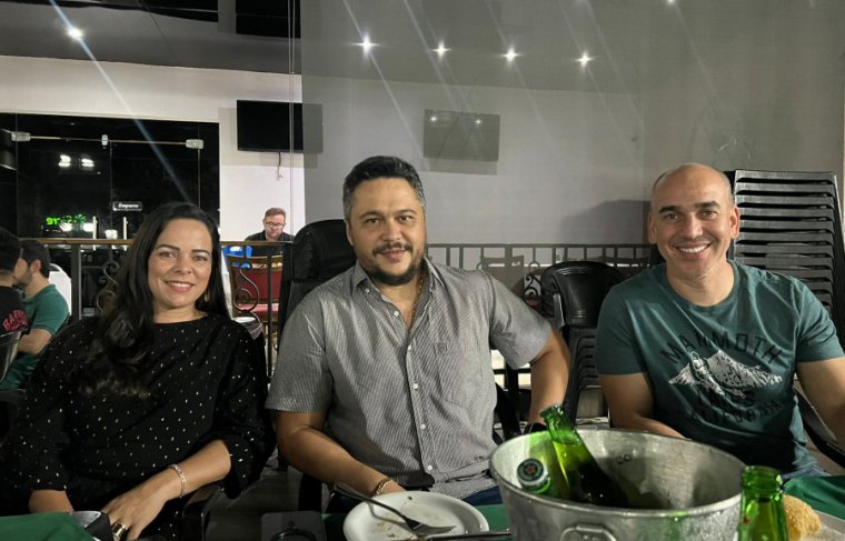 Suzelly Sena, Max Fleury e Hailton Madureira (secretário Nacional de Habitação) 