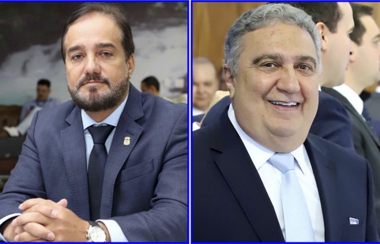 vice-governador Laurez Moreira e o secretário da Sics, Carlos Humberto Lima  