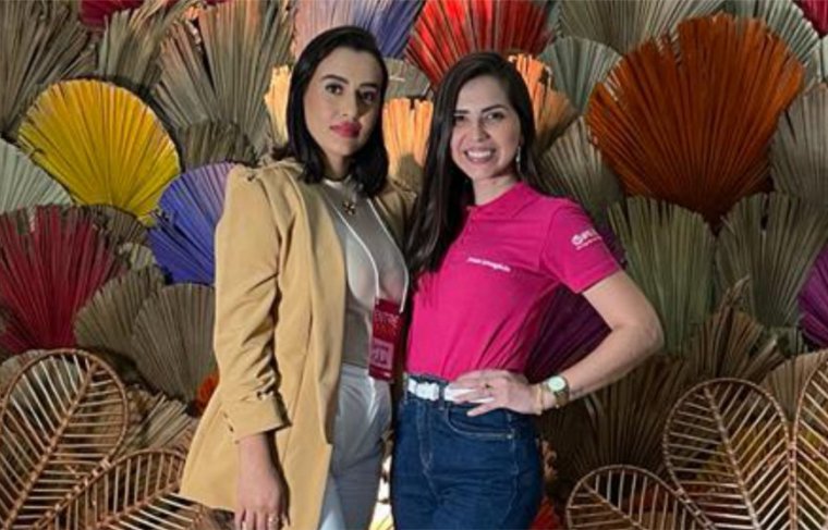 De Guaraí: Leticia Gontijo ( gerente Donas do Negócio) e Lorranne Machado Foto: Reprodução Instagram 