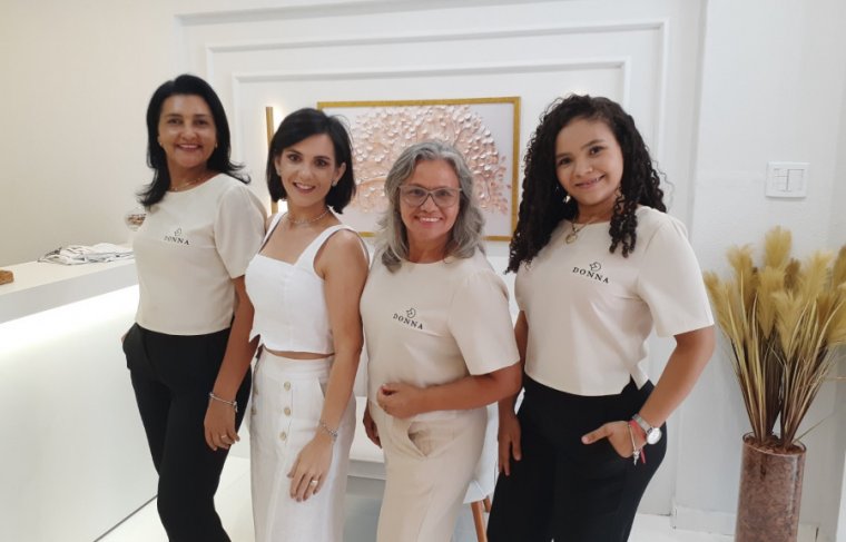 Equipe Donna: Thaynara Martins, Jacqueline Aviz, Bete e Divina Foto: CCMNC
